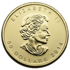 1 oz Canadian Gold Maple Leaf .9999 Fine (Random Year)