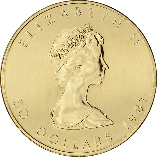 1 oz Canadian Gold Maple Leaf Coin BU (Random Year)