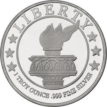 1 oz SilverTowne Lady Liberty Silver Round