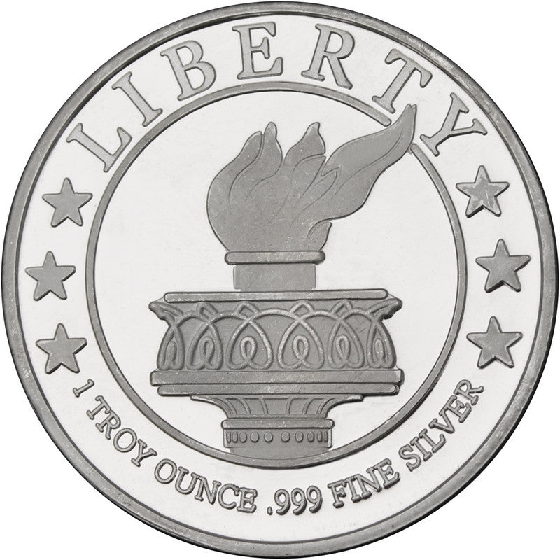 1 oz SilverTowne Lady Liberty Silver Round