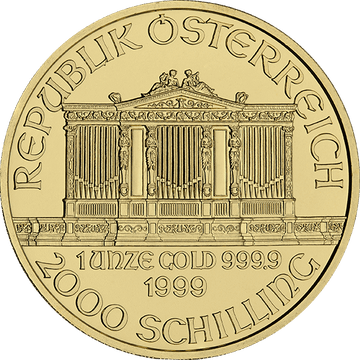 1 oz Austrian Gold Philharmonic Coin (Random Year)