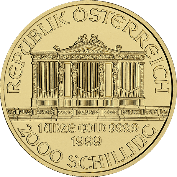 1 oz Austrian Gold Philharmonic Coin (Random Year)