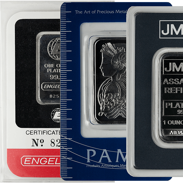 1 oz Platinum Bar .9995 (Random Mint)