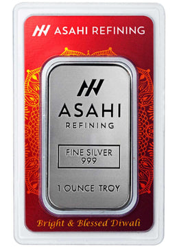 1 Oz Silver Bar Diwali Asahi Mint