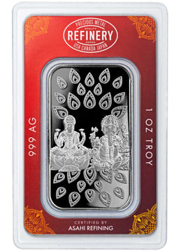 1 Oz Silver Bar Diwali Asahi Mint
