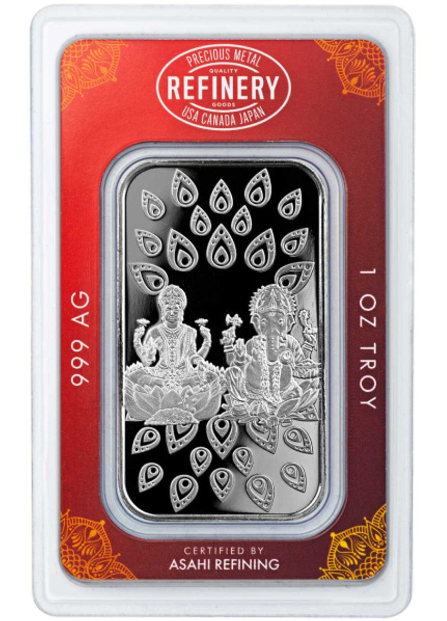 1 Oz Silver Bar Diwali Asahi Mint