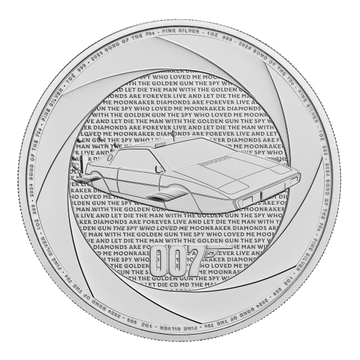 2024 1 oz James Bond of the 1970s Silver Coin