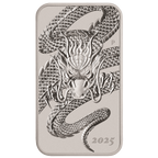 2025 1 OZ SILVER PERTH MINT DRAGON RECTANGULAR COIN