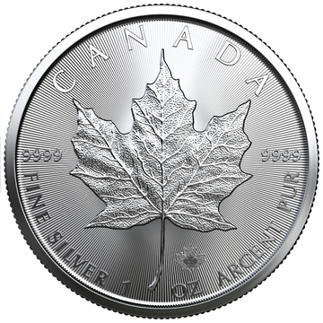 2023 1 oz Canadian Silver Maple Leaf Coin BU