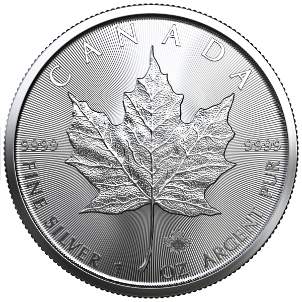 2023 1 oz Canadian Silver Maple Leaf Coin BU