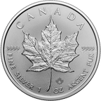 2026 1 oz Canadian Silver Maple Leaf Coin BU