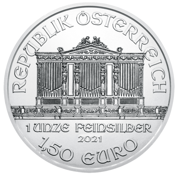 2021 1 oz Austrian .999 Silver Philharmonic Coin