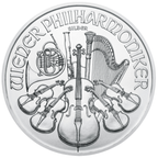2021 1 oz Austrian .999 Silver Philharmonic Coin