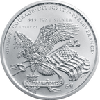 1 OZ SILVER ROUND 250TH ANNIVERSARY GOLDEN STATE MINT
