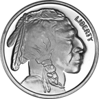 1 oz SilverTowne Buffalo .999 Silver Round