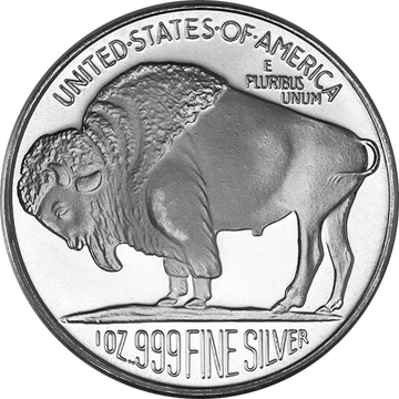 1 oz SilverTowne Buffalo .999 Silver Round