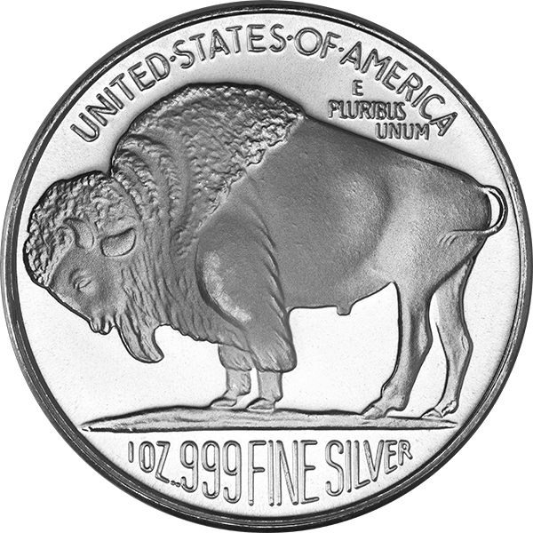 1 oz SilverTowne Buffalo .999 Silver Round