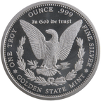 1 OZ SILVER ROUND MORGAN GOLDEN STATE MINT