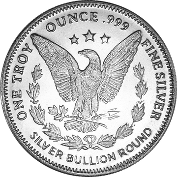 1 OZ SILVER ROUND MORGAN HIGHLAND MINT