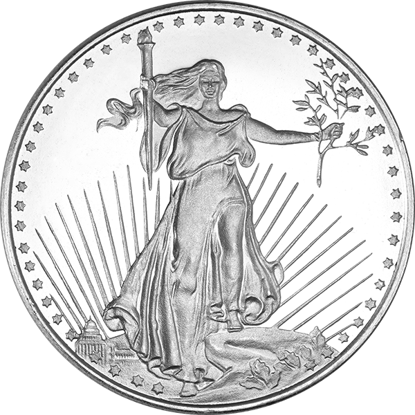 1 oz Saint-Gaudens Silver Round