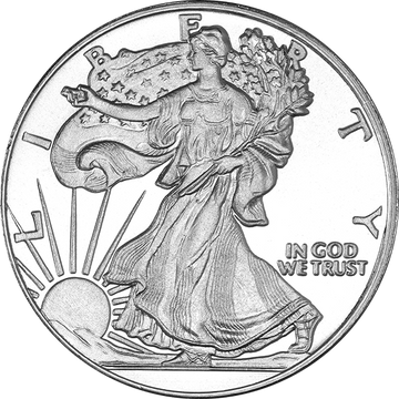 1 oz Walking Liberty Silver Round .999