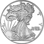 1 oz Walking Liberty Silver Round .999