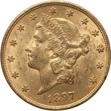 $20 Liberty Gold Double Eagle Coin Random Year AU
