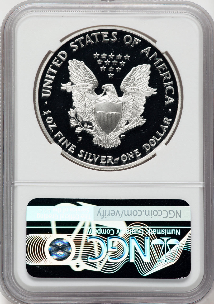 2000-P American Silver Eagle NGC PF70 Ultra Cameo Ron Harrigal Signed