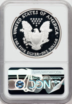2002-W American Silver Eagle NGC PF70 Ultra Cameo Ron Harrigal Signed