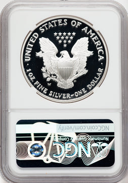 2003-W American Silver Eagle NGC PF70 Ultra Cameo Ron Harrigal Signed