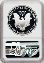 2003-W American Silver Eagle NGC PF70 Ultra Cameo Ron Harrigal Signed