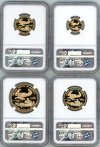 2005-W American Gold Eagle Proof 4-Coin Year Set NGC PF70 Ed Moy Signed