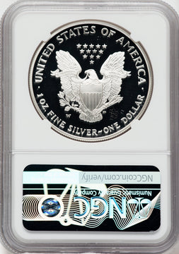 2006-W American Silver Eagle NGC PF70 Ultra Cameo Ron Harrigal Signed