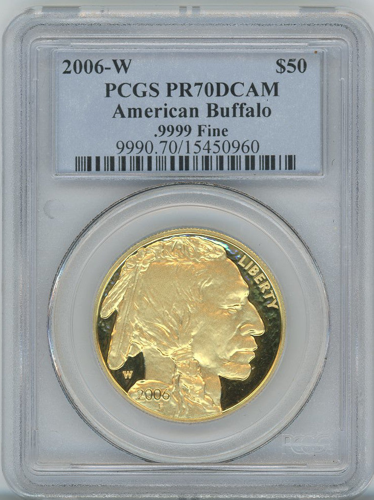 2006-W $50 One-Ounce Gold Buffalo PCGS PR70DCAM