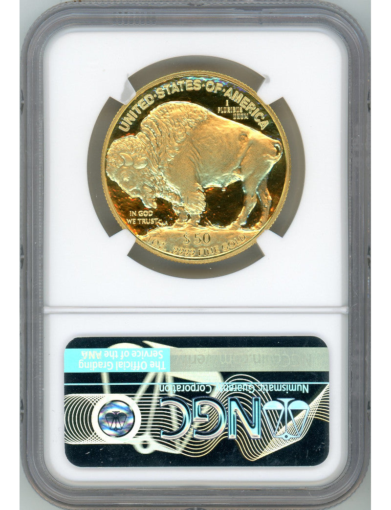 2006-W $50 Buffalo .9999 Fine NGC PF70 Ultra Cameo Signed John Mercanti