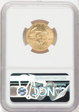 2007 $10 American Gold Eagle NGC MS69 Ron Harrigal Signed