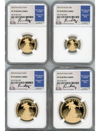 2010 Gold Eagle Proof 4-Coin Year Set NGC PF70 Ed Moy Signed