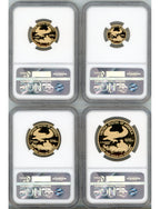 2010 Gold Eagle Proof 4-Coin Year Set NGC PF70 Ed Moy Signed