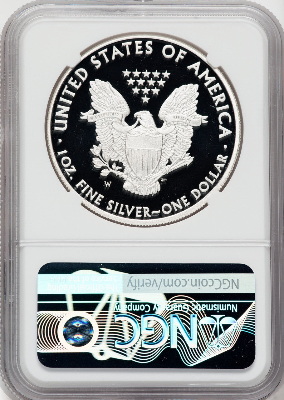 2010-W American Silver Eagle NGC PF70 Ultra Cameo Ron Harrigal Signed