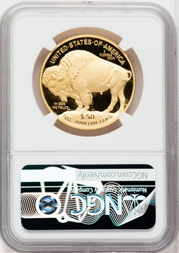 2012-W $50 Gold Buffalo NGC PF70 UCAM Ron Harrigal Signed
