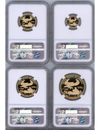 2013-W Gold Eagle Proof 4-Coin Year Set NGC PF70 Ed Moy Signed
