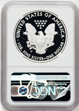2013-W American Silver Eagle NGC PF70 Ultra Cameo Ron Harrigal Signed