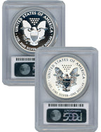 2013-W Silver Eagle West Point Set PCGS Reverse Proof PR70 & Enhanced MS70
