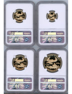 2014-W Gold Eagle Proof 4-Coin Year Set NGC PF70 Ed Moy Signed