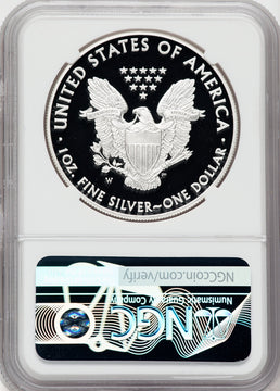 2014-W American Silver Eagle NGC PF70 Ultra Cameo Ron Harrigal Signed