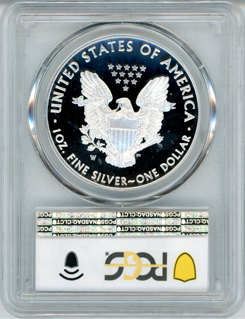 2016-W $1 (2020) Silver Eagle Lettered Edge 30th Anniversary WP Mint Hoard PCGS PR70DCAM