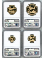 2016-W Gold Eagle Proof 4-Coin Year Set NGC PF70 Ed Moy Signed