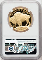 2016-W $50 Gold Buffalo .9999 First Day NGC PF70 UCAM Ron Harrigal Signed
