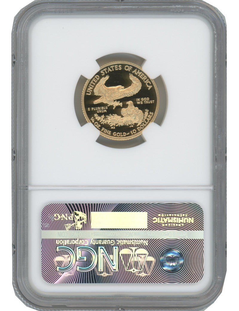 2016-W $10 Quarter Ounce Gold Eagle NGC PF70 Ultra Cameo Ed Moy Signed
