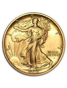 2016-W US Gold Walking Liberty Half Dollar (1/2 oz) 50C w/OGP